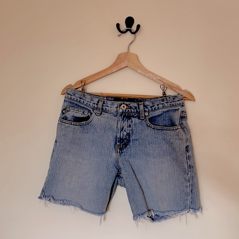 Express Denim Cut Off Shorts